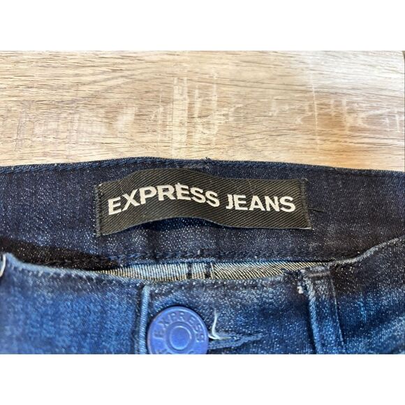 Express legging high-rise dark denim jeans size 0R - Picture 10 of 11